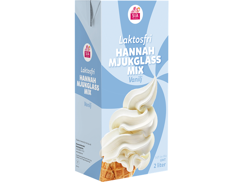 Laktosfri HannaH Mjukglassmix 6x2 liter