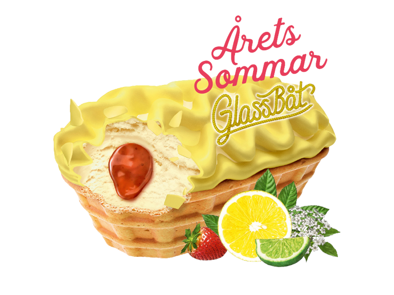 Årets SommarGlassbåt 2025 - Citrus, Jordgubb och Fläder 18-Pack