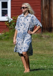 Just Skjorta Vit/Blå