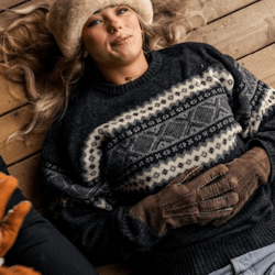 Shepherd Fårskinnshandskar dam Melina mörkbrun