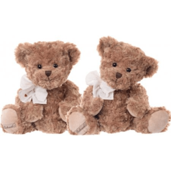 Brun nalle 35 cm - rosett Bukowski