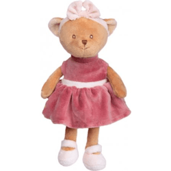 Nalle med klänning mörkrosa Bukowski