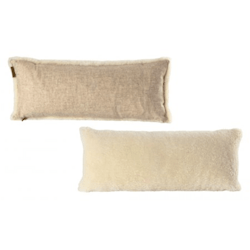 Fårskinnskudde Cremevit 60x25 cm