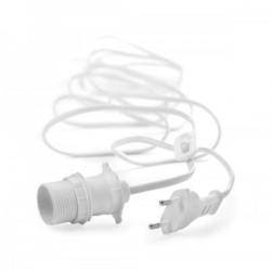 Kabel/Elupphäng 3,5m vit utan brytare