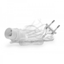 Kabel/Elupphäng 5m transparent med brytare