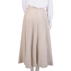 Linnekjol Luna 36-40 beige