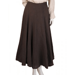 Linnekjol Luna 36-40 cioccolato
