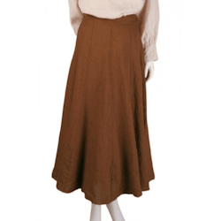 Linnekjol Luna 36-40 tabacco