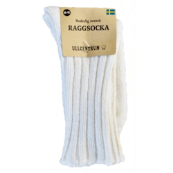 Raggsocka ull naturvit svensk