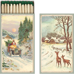 Tändstickor Tomte vinterlandskap