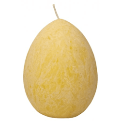Äggljus 100% stearin 8 cm gul