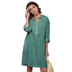 Skjortklänning linne Emilia 36-42 verde mare
