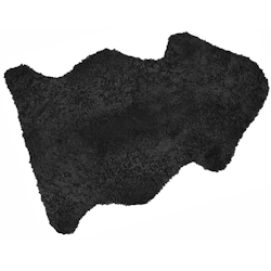 Fårskinn Svart