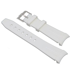 Gummirem Curved 21mm Hvit