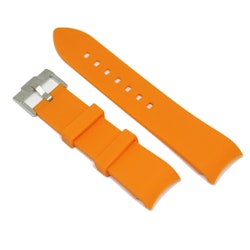 Gummirem Curved Oransje