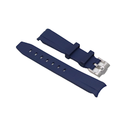 Curved Rubber Strap Mørk blå