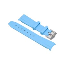 Curved Rubber Strap Blå