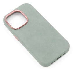 iPhone 14 Pro Alcantara Magsafe Case Lys grønn