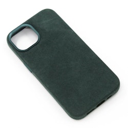 iPhone 14 Alcantara Magsafe Case Mørk grønn