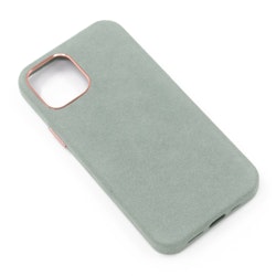 iPhone 12/12 Pro Alcantara Magsafe Case Lys grønn