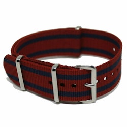 NATO Strap 20MM Rød/blå