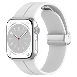Gummirem for Apple Watch Stål 38/40/41mm Hvit