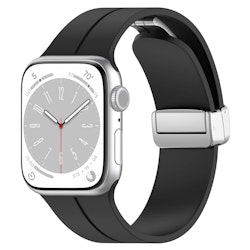 Gummirem for Apple Watch Stål 38/40/41mm Sort