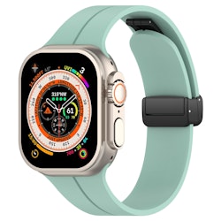 Gummirem for Apple Watch Sort 42/44/49mm Turkis