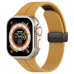 Gummirem for Apple Watch Sort 38/40/41mm Mørk gul