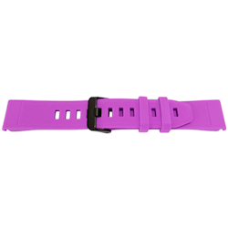 22MM QuickFit Silikonreim med svart spenne for Garmin Fenix 5 / Forerunner i Lilla