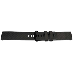 Silikonreim i svart til Fitbit Charge 3