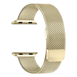 Milanese 2-delt klokkereim i gull til Apple Watch