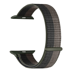 Svart og grå nylonrem til Apple Watch
