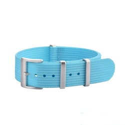 Ribbed Nato Strap Lys blå