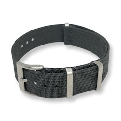 Ribbed Nato Strap Mørk grå