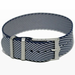 Twill Strap 20MM Blå/hvit