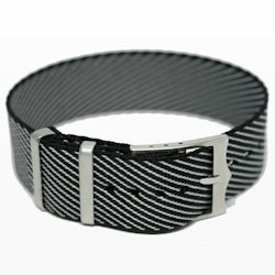 Twill Strap 22MM Sort/grå