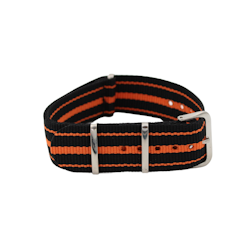 NATO Strap Svart / Oransje