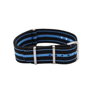 NATO Strap Svart / blå