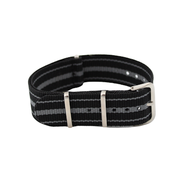 NATO Strap skifer - Svart /grå
