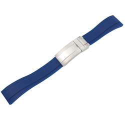 20mm gummireim - Mørk blå - klaspspenne