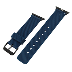 Apple Watch Gummireim – Mørk blå med svart spenne