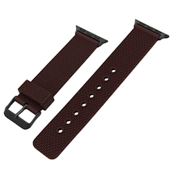Apple Watch Gummireim – Brun med svart spenne