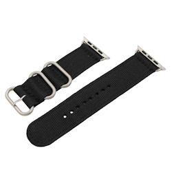 NATO strap i Svart for Apple Watch (42–44 mm)
