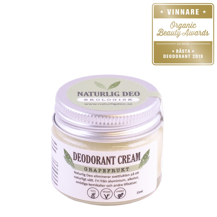 NaturligDeo Cream Grapefruit - Organic Deodorant