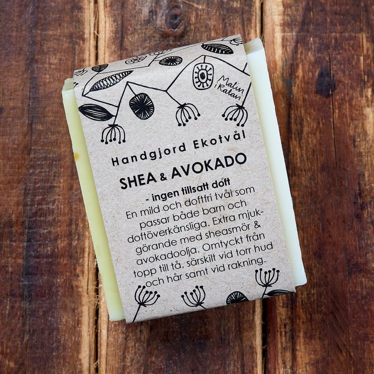 Handmade Eco Soap Shea & Avocado - unscented