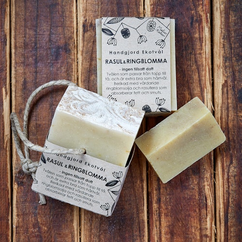 Handmade Eco Soap Rhassoul & Calendula - unscented
