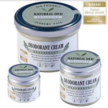 NaturligDeo Cream Grapefruit - Organic Deodorant