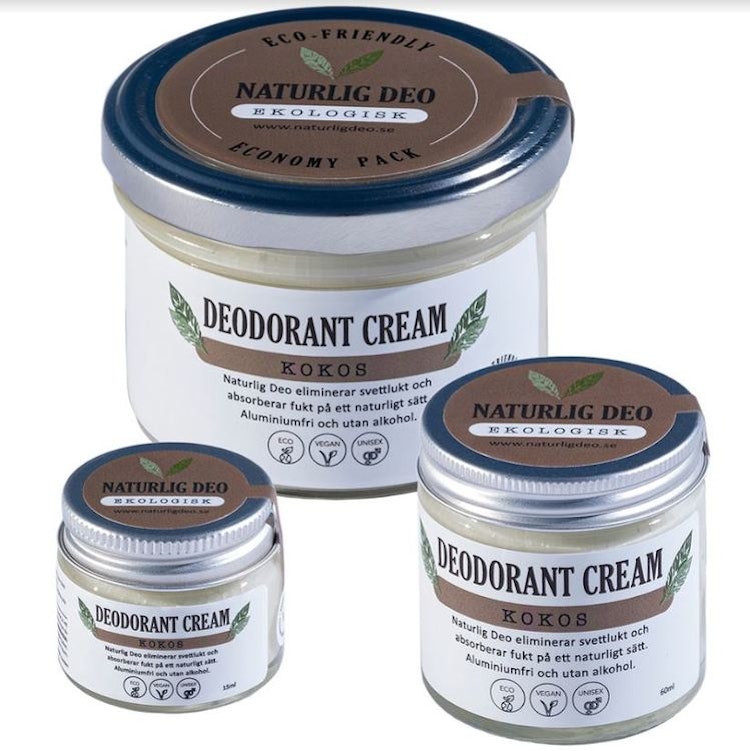 NaturligDeo Cream Coconut - Organic Deodorant