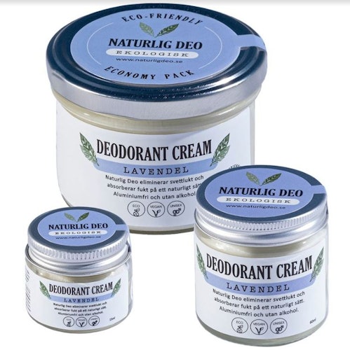 NaturligDeo Cream Lavendel - ekologisk deodorant